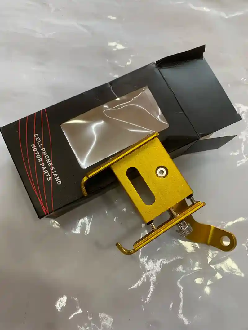 حامل هاتف معدني - الإكسسوارات - بريميوم – حامل معدني يُركب على الموتوسيكل لتثبيت الهاتف بأمان أثناء القيادة.