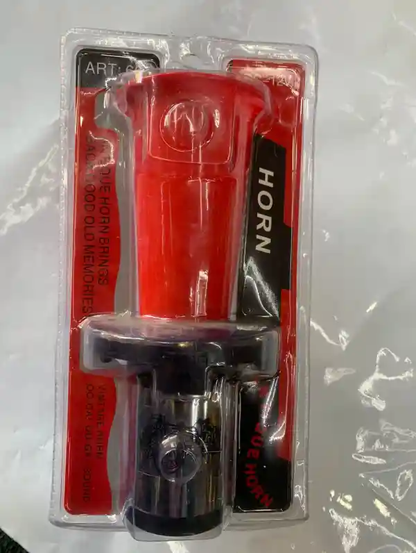 بوق "أوغا" بطراز قديم - الإكسسوارات - عادي – بوق صوتي قديم يُركب على الموتوسيكل لإصدار صوت كلاسيكي مميز.