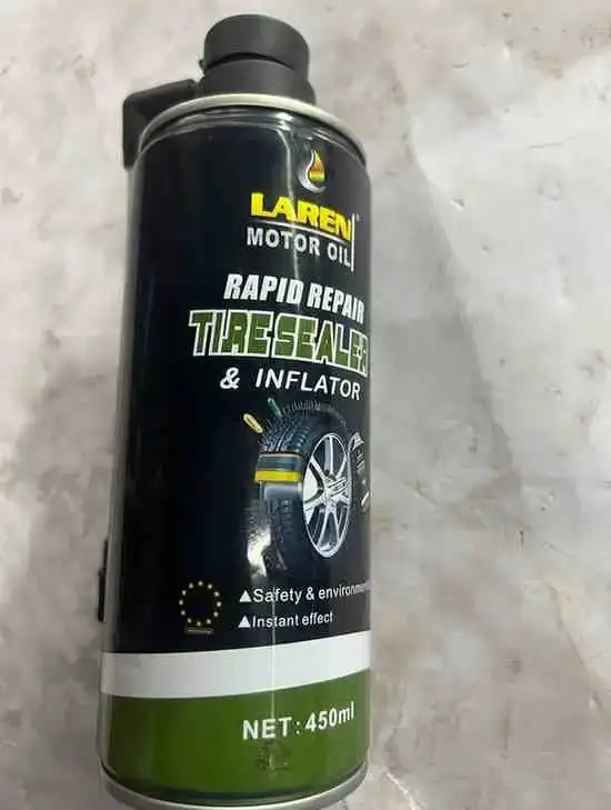 بخاخ نفخ الإطارات - العجلات والإطارات - عادي – بخاخ نفخ الإطارات للنفخ السريع وإصلاح الطوارئ للإطارات، يوفّر الراحة والسلامة أث...